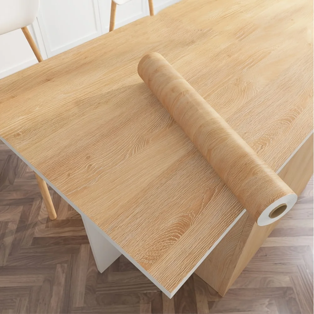 55/40cm Wood Grain Vinyl Wallpaper for Door Wardrobe Cupboard Table Furniture Waterproof Self Adhesive Stickers Home Decor Fil