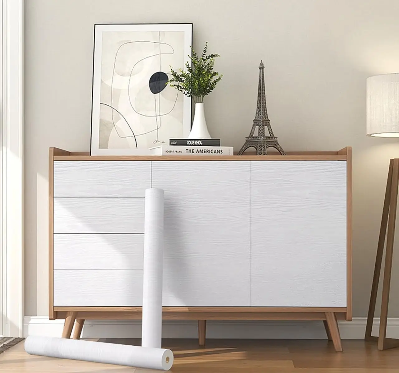 55/40cm Wood Grain Vinyl Wallpaper for Door Wardrobe Cupboard Table Furniture Waterproof Self Adhesive Stickers Home Decor Fil