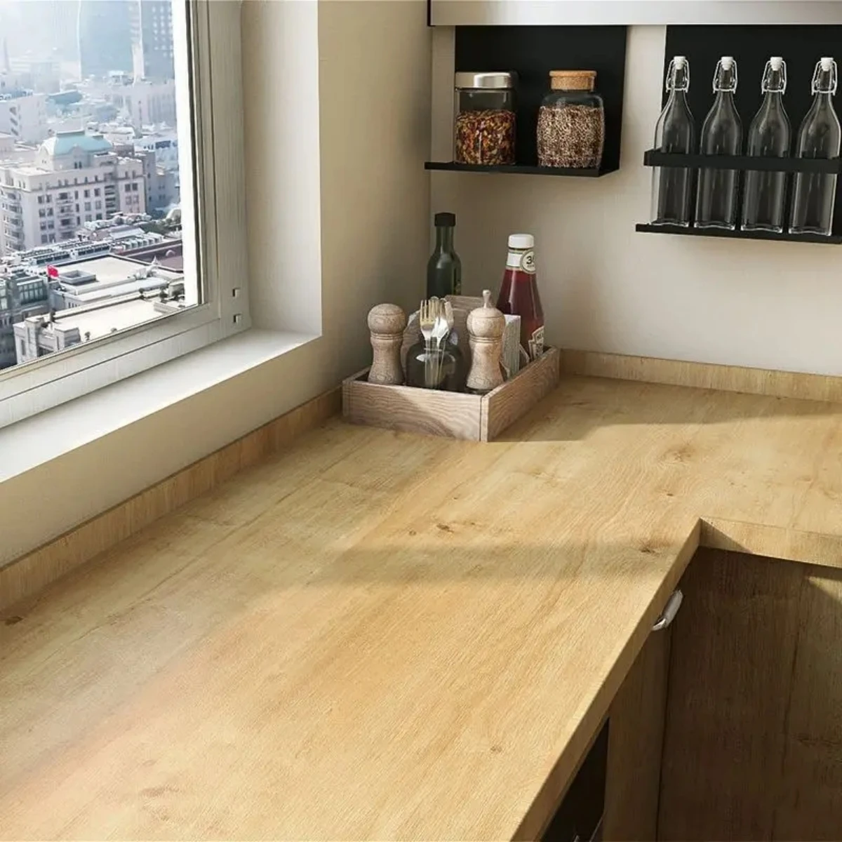 Wood Grain PVC Wallpapers Self Adhesive Stickers 2/3/5M Waterproof Home Decor Film for Door Wardrobe Cupboard Table Furniture