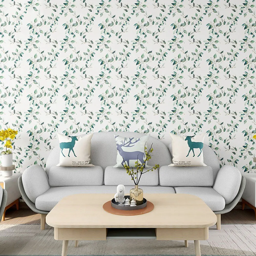 Floral Grey Peel and Stick Wallpaper Flower Self Adhesive Roll Waterproof Removable Contact Paper Furniture Table Renovate Decor