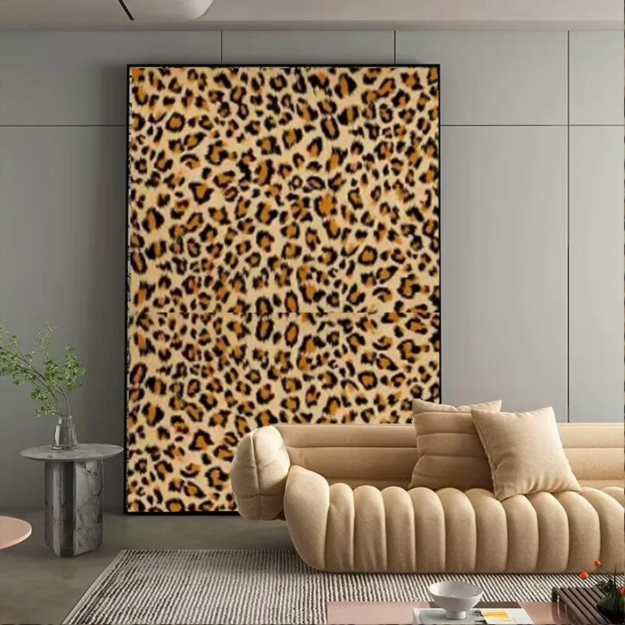 Leopard Print Self-adhesive Wallpaper Home Decoration Stickers Restaurant Living Room Bedroom TV Background Wall PVC Wallpaper