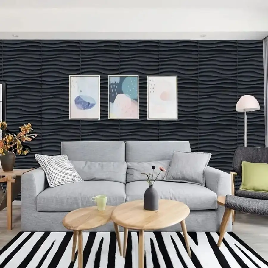 12pcs/20pcs 3D Textured Wall Panels for Indoor Wall Decoration, Suitable for Living Room Hall Bedroom Hotel Office, 30cm X 30cm