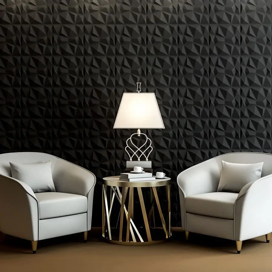 12pcs/20pcs 3D Textured Wall Panels for Indoor Wall Decoration, Suitable for Living Room Hall Bedroom Hotel Office, 30cm X 30cm