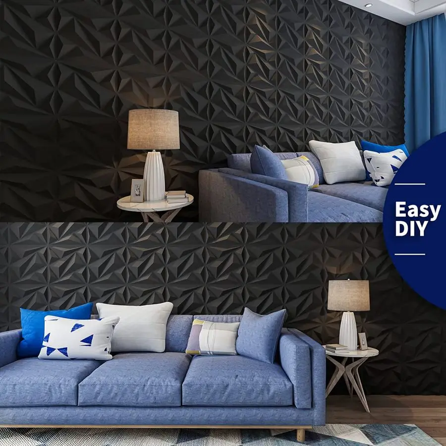 12pcs/20pcs 3D Textured Wall Panels for Indoor Wall Decoration, Suitable for Living Room Hall Bedroom Hotel Office, 30cm X 30cm