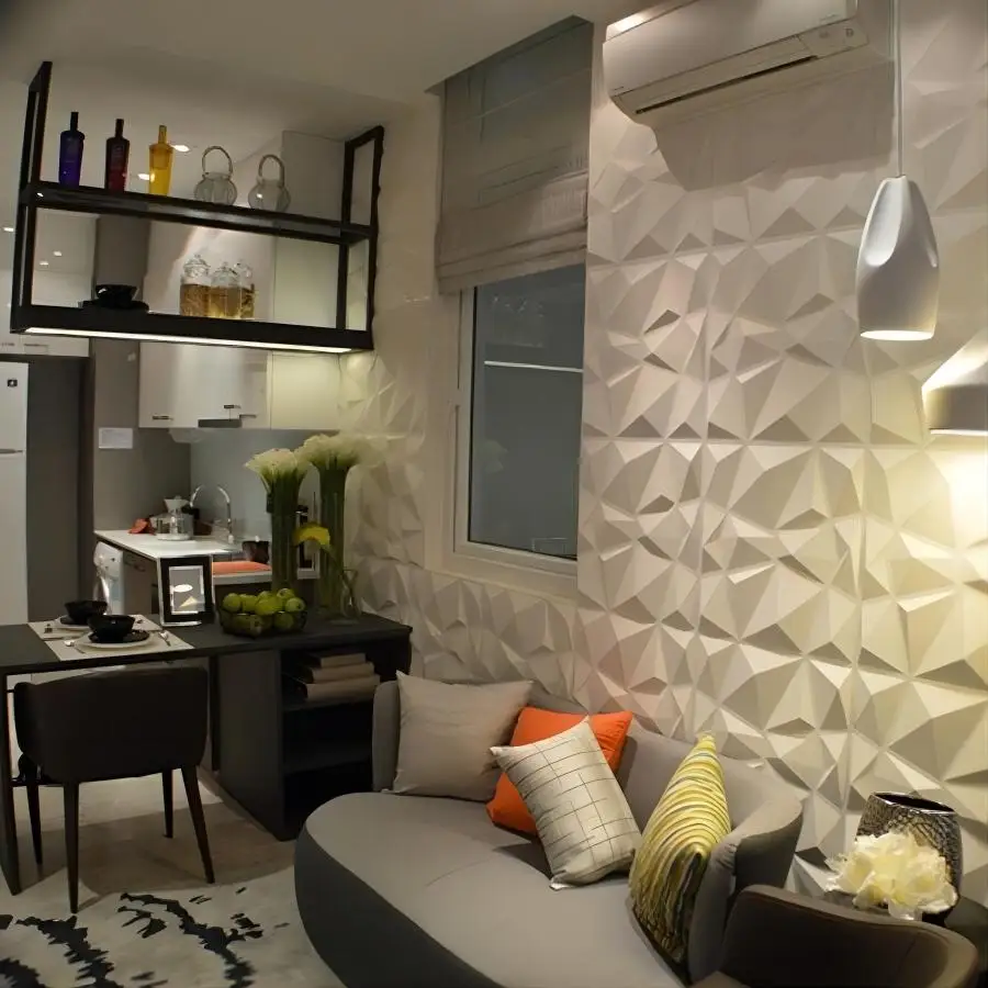 12pcs/20pcs 3D Textured Wall Panels for Indoor Wall Decoration, Suitable for Living Room Hall Bedroom Hotel Office, 30cm X 30cm
