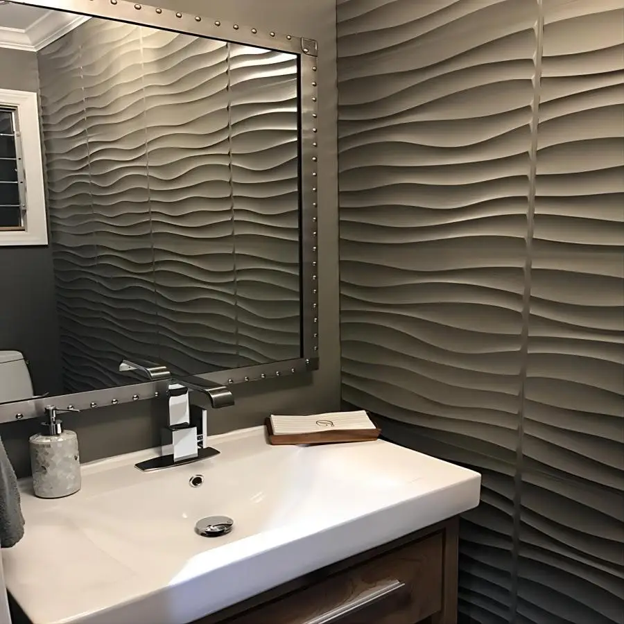 12pcs/20pcs 3D Textured Wall Panels for Indoor Wall Decoration, Suitable for Living Room Hall Bedroom Hotel Office, 30cm X 30cm