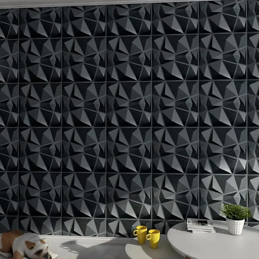 12pcs/20pcs 3D Textured Wall Panels for Indoor Wall Decoration, Suitable for Living Room Hall Bedroom Hotel Office, 30cm X 30cm