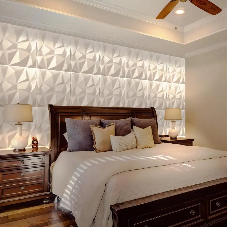 12pcs/20pcs 3D Textured Wall Panels for Indoor Wall Decoration, Suitable for Living Room Hall Bedroom Hotel Office, 30cm X 30cm