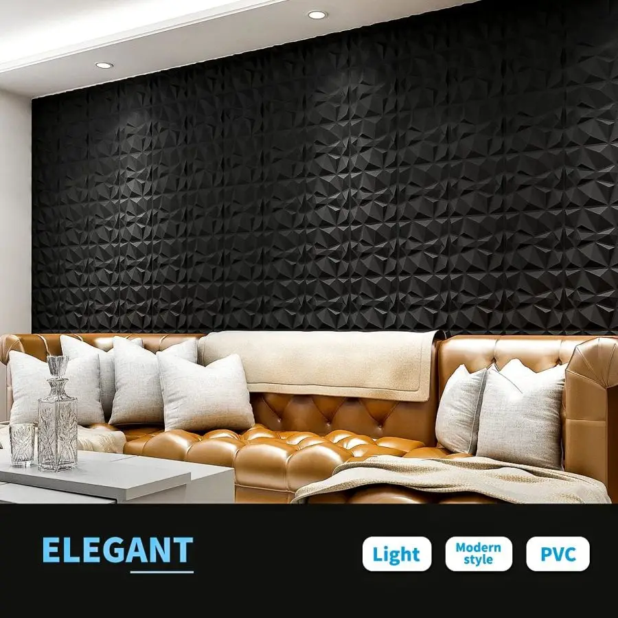 12pcs/20pcs 3D Textured Wall Panels for Indoor Wall Decoration, Suitable for Living Room Hall Bedroom Hotel Office, 30cm X 30cm