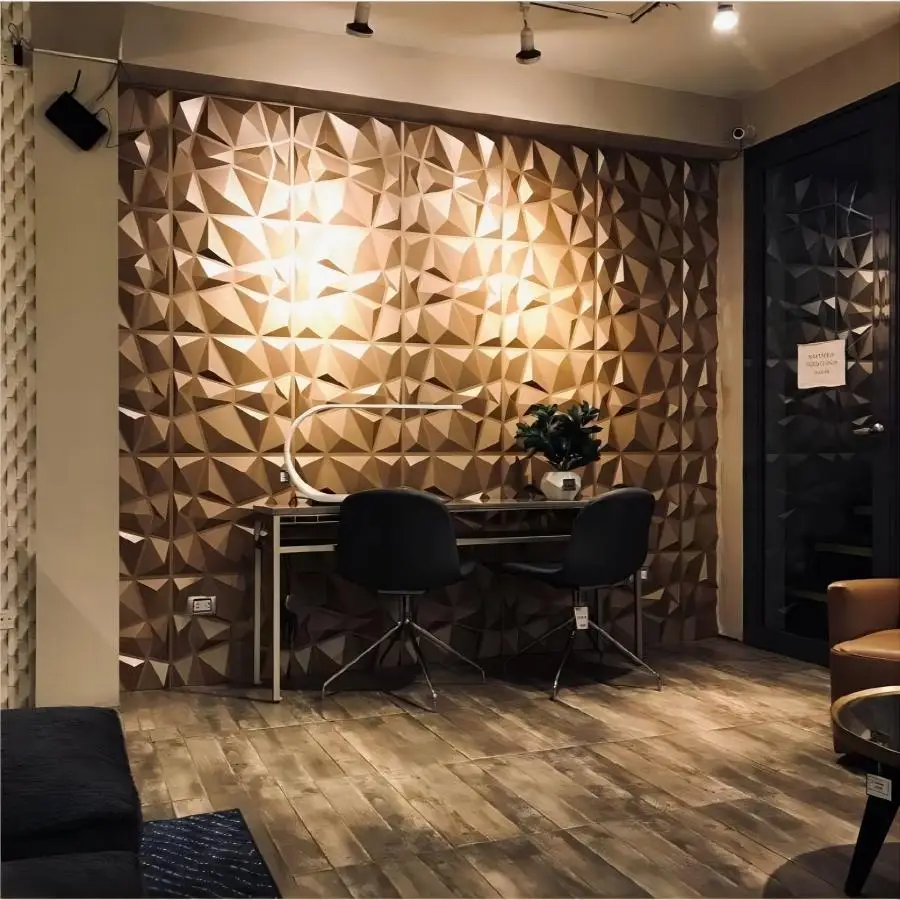 12pcs/20pcs 3D Textured Wall Panels for Indoor Wall Decoration, Suitable for Living Room Hall Bedroom Hotel Office, 30cm X 30cm