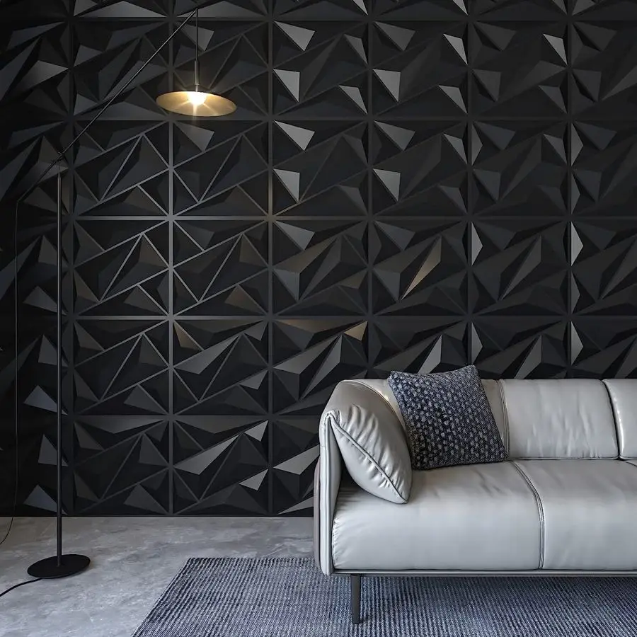 12pcs/20pcs 3D Textured Wall Panels for Indoor Wall Decoration, Suitable for Living Room Hall Bedroom Hotel Office, 30cm X 30cm