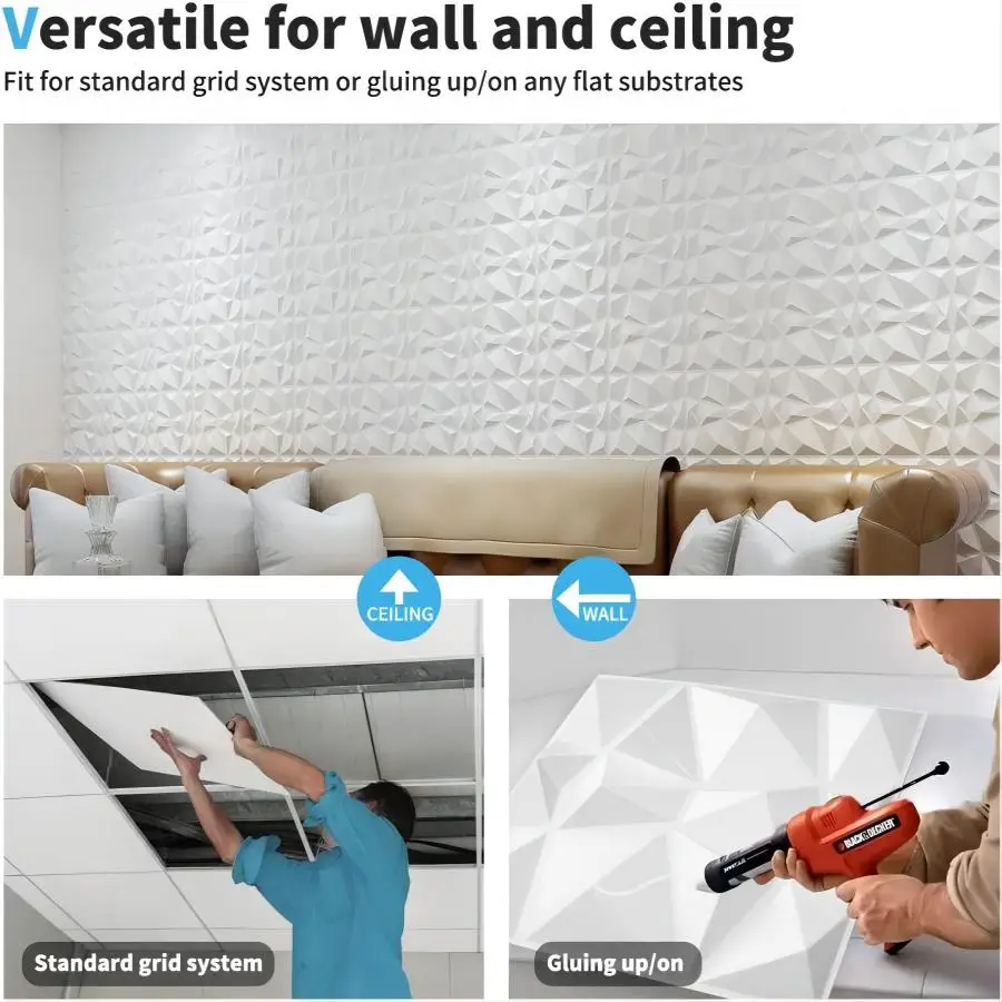 12pcs/20pcs 3D Textured Wall Panels for Indoor Wall Decoration, Suitable for Living Room Hall Bedroom Hotel Office, 30cm X 30cm