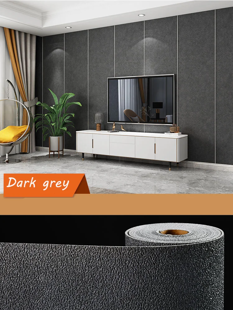 50cmX2.8M/10M 3D Self-Adhesive Insulation Wallpaper Waterproof Moisture-Proof Soundproof Panel Ceiling TV Background Decoration