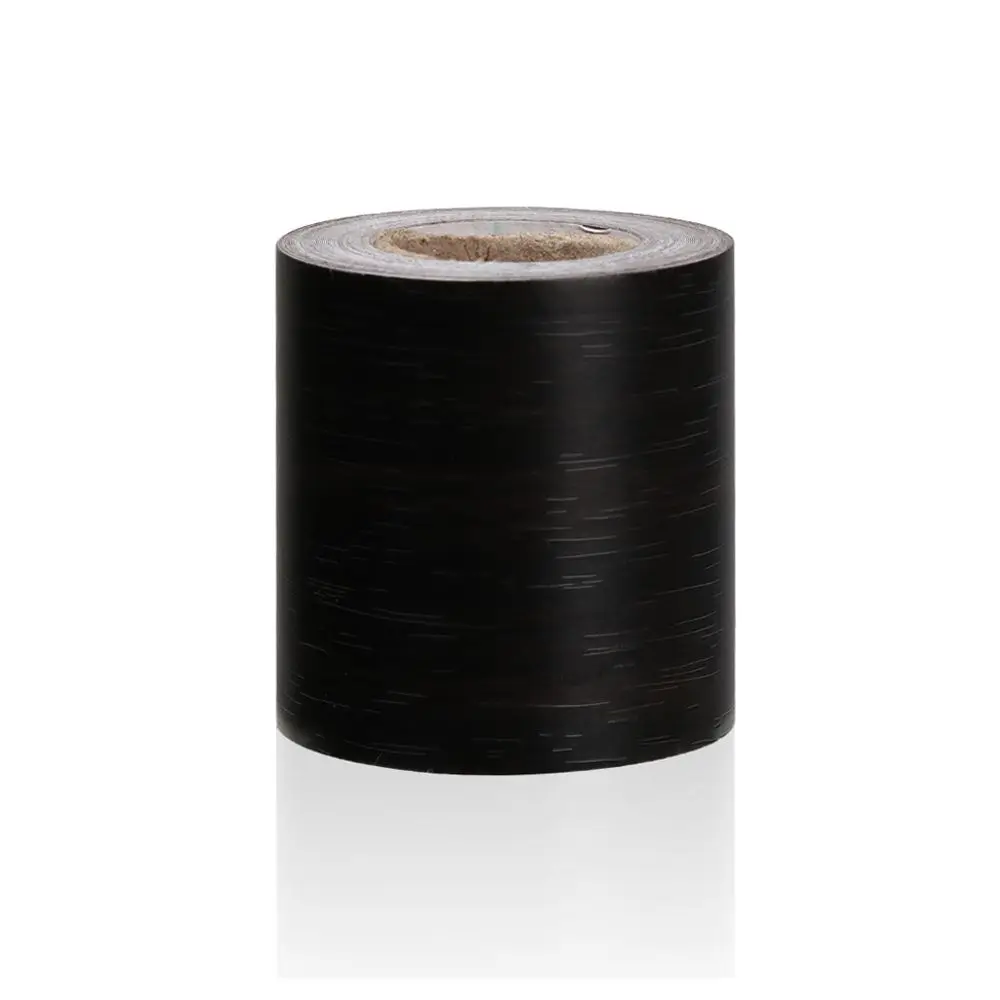 Self-adhesive PVC Wallpaper Waterproof Wood Living Room Skirting Line Vinyl Decals Baseboard Wall Border Corner Stickers