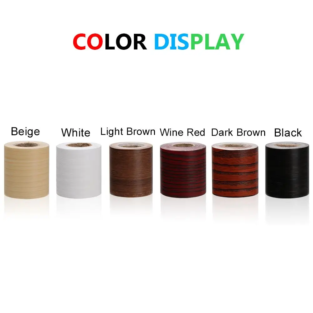 Self-adhesive PVC Wallpaper Waterproof Wood Living Room Skirting Line Vinyl Decals Baseboard Wall Border Corner Stickers