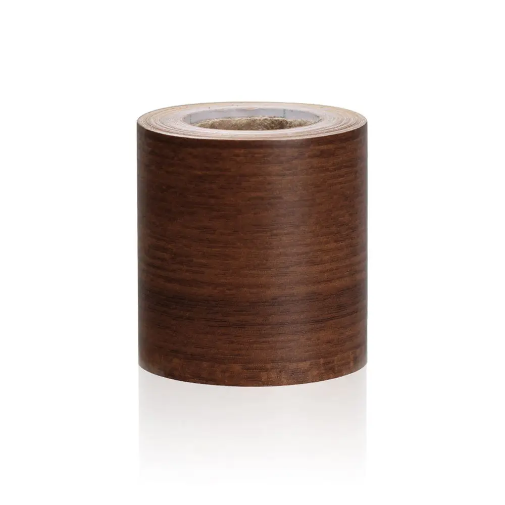 Self-adhesive PVC Wallpaper Waterproof Wood Living Room Skirting Line Vinyl Decals Baseboard Wall Border Corner Stickers