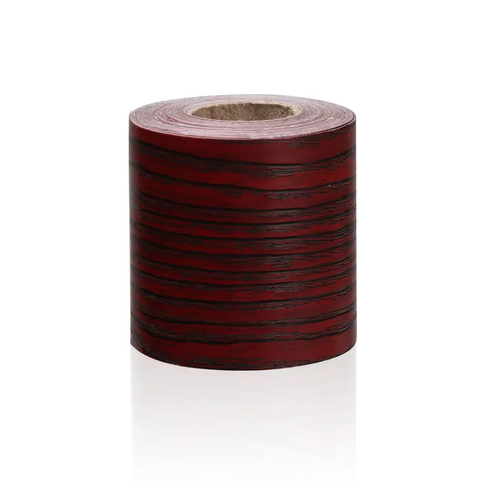 Self-adhesive PVC Wallpaper Waterproof Wood Living Room Skirting Line Vinyl Decals Baseboard Wall Border Corner Stickers