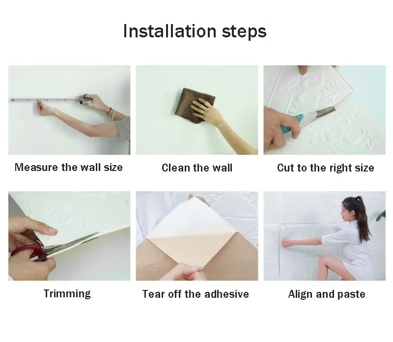 5-20pcs 35cm 3D Ceiling Decor Wall Stickers Peel & Stick Waterproof Anti-Collision Wallpaper for Bedroom & Home