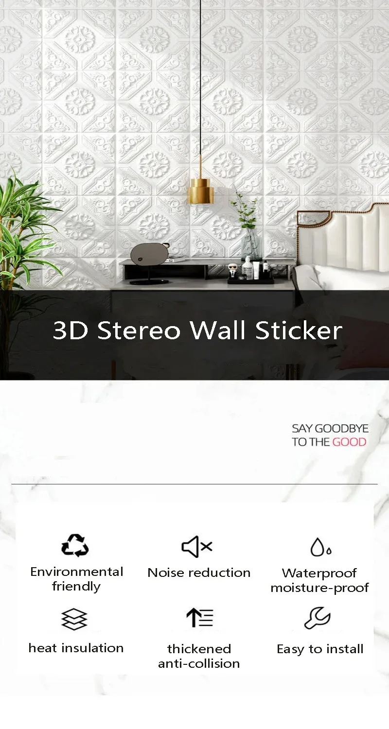 5-20pcs 35cm 3D Ceiling Decor Wall Stickers Peel & Stick Waterproof Anti-Collision Wallpaper for Bedroom & Home