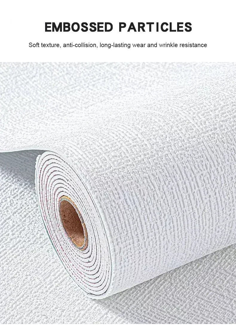 Self-adhesive Linen 3D Foam Wall Sticker Moisture-proof PVC Solid Color Background Wall Decoration Wallpaper Home Decoration