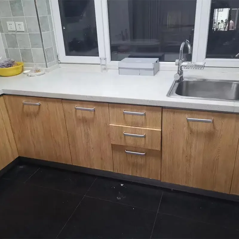 55cm Wide Self Adhesive PVC Wallpaper Wood Grain Vinyl Wall Sticker Waterproof Kitchen Cabinet Door Furniture Home Decor