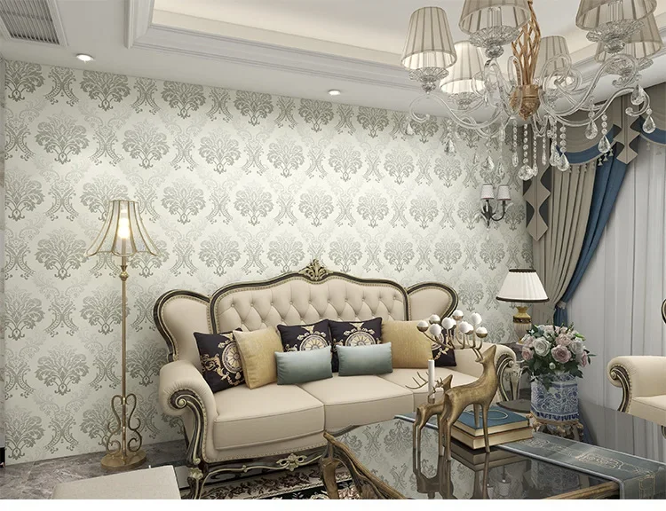 Home Decor Retro Floral Wallpaper Renovation of Bedroom and Living Room Decorative Walls
