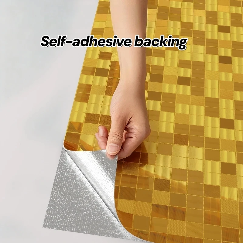 Luxury Peel and Stick Wall Panel Self Adhesive Gold Striped Wallpaper for Living Room Bedroom Accent Wall Home Decor Renovation