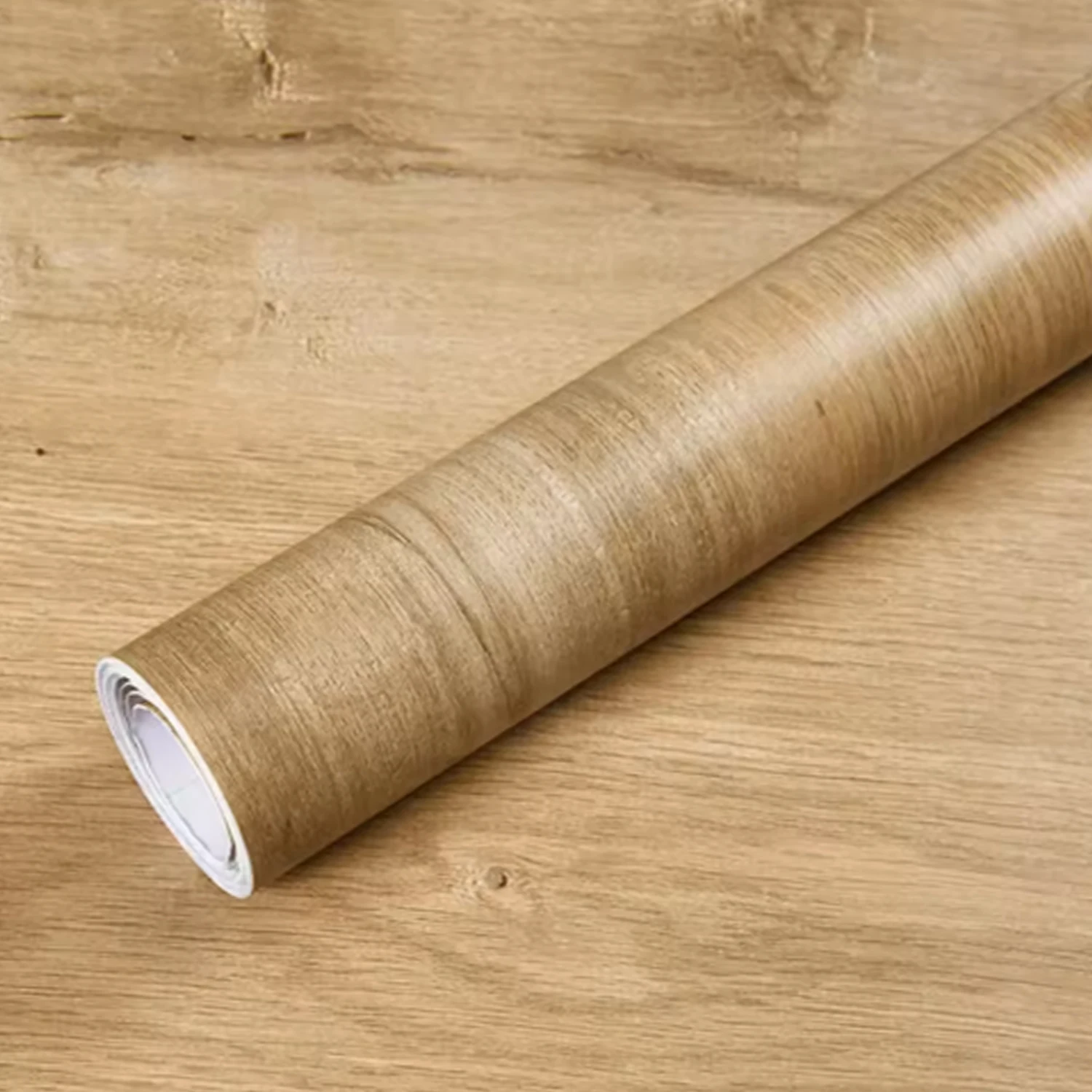 40CM Roll Material Wood Grain Self-adhesive Wallpaper Floor Sticker Background Wall Decoration Bedroom Kitchen Waterproof