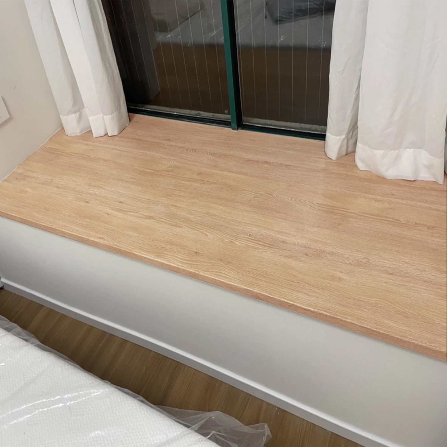 40CM Roll Material Wood Grain Self-adhesive Wallpaper Floor Sticker Background Wall Decoration Bedroom Kitchen Waterproof