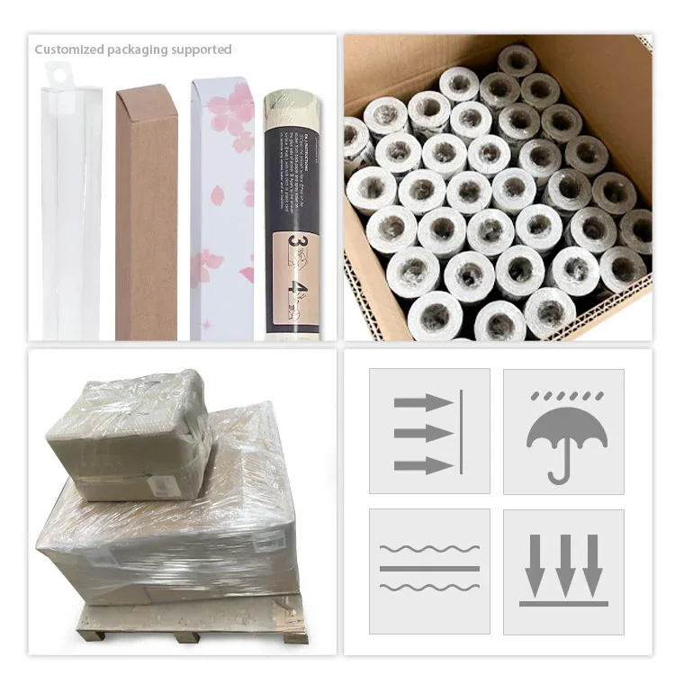Light Yellow Floral PVC Wallpaper Peel And Stick PVC Durniture Cabinet Sticker Kitchen Bathroom Waterproof Vinyl Wall Decor