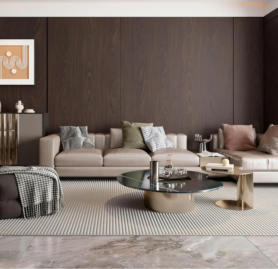Dark Walnut Wood Grain Peel and Stick Wallpaper Waterproof Self Adhesive Contact Paper for Cabinet Table Wall Home Decor