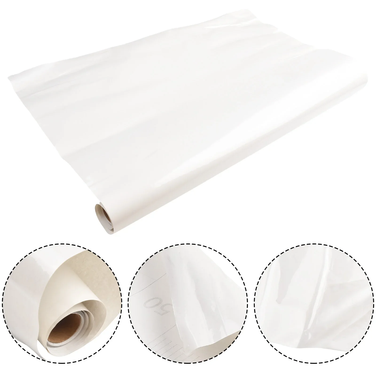 60x300cm Transparent Kitchen Oil-proof Wall Sticker Heat-resistant Self-Adhesive Film Covering Removable Protective Film Shelf
