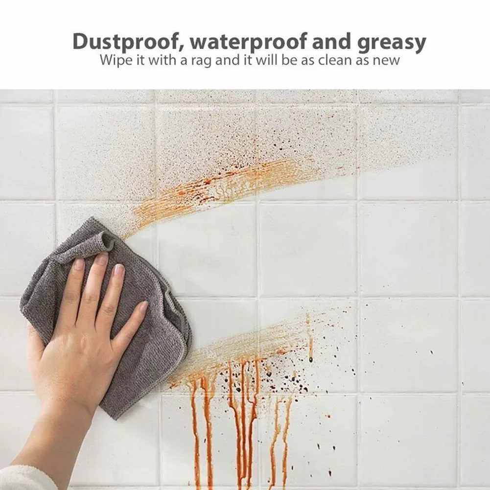 60x300cm Transparent Kitchen Oil-proof Wall Sticker Heat-resistant Self-Adhesive Film Covering Removable Protective Film Shelf