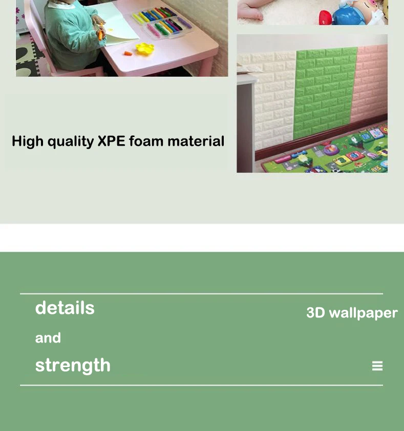 5-30pcs Self-adhesive 35cm*30cm Wallpaper Peel and Stick Wallpaper Decoration for Bedroom Brick Pattern Pvc DIY