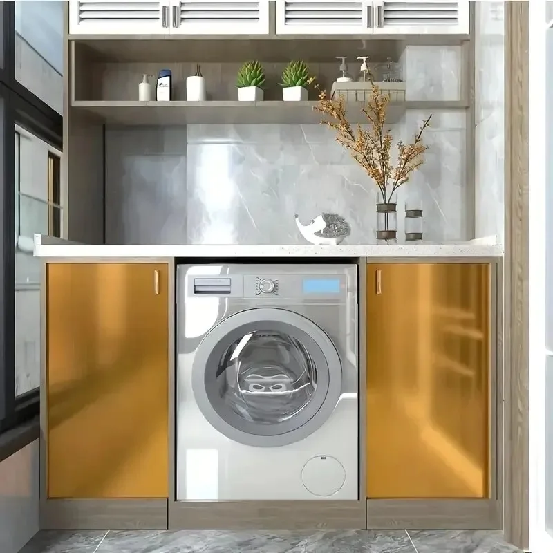 40cm Self-Adhesive Golden Stainless Brushed Contact Paper, Peel Stick Wallpaper, Removable Wall Decals For RefrigeratorFurniture