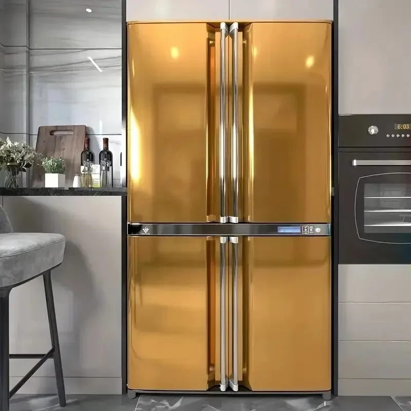 40cm Self-Adhesive Golden Stainless Brushed Contact Paper, Peel Stick Wallpaper, Removable Wall Decals For RefrigeratorFurniture