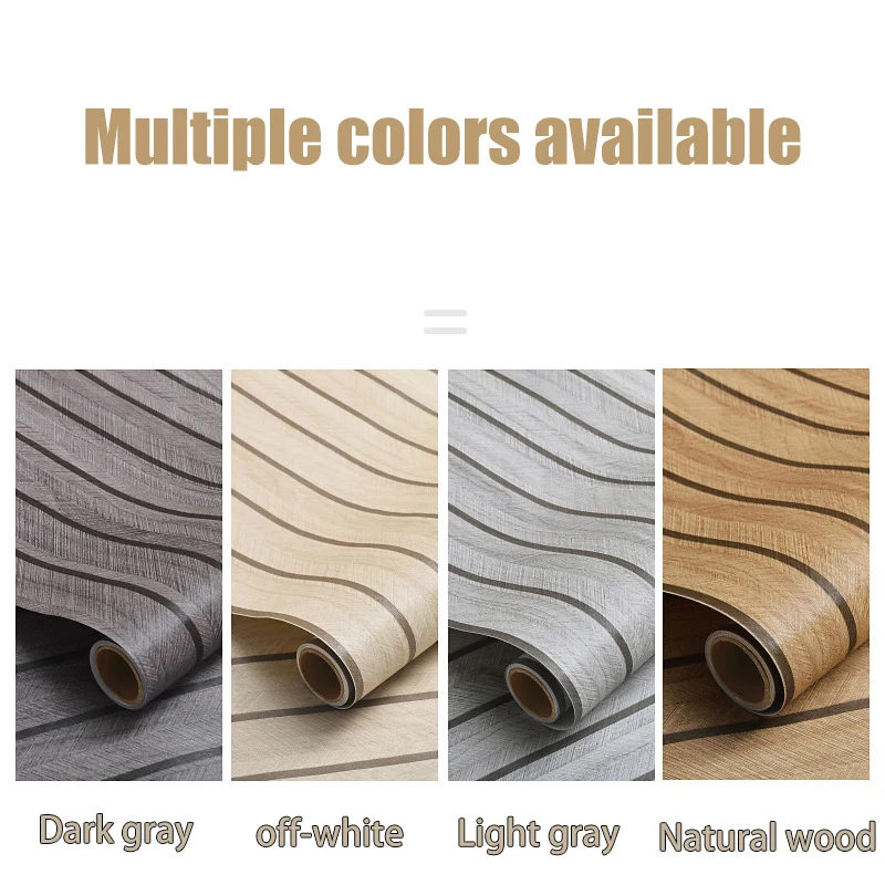 PVC Self-Adhesive Wood Grain Waterproof And Moisture-Proof Wallpaper/Vinyl Wall Sticker Suitable For Bedroom And Home Décor