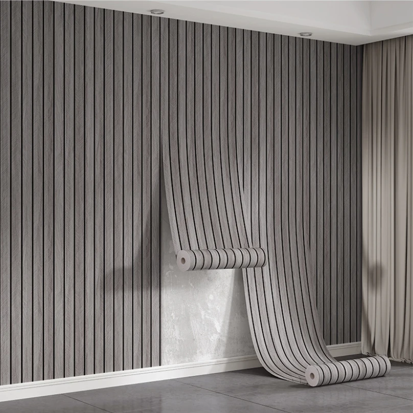 PVC Self-Adhesive Wood Grain Waterproof And Moisture-Proof Wallpaper/Vinyl Wall Sticker Suitable For Bedroom And Home Décor