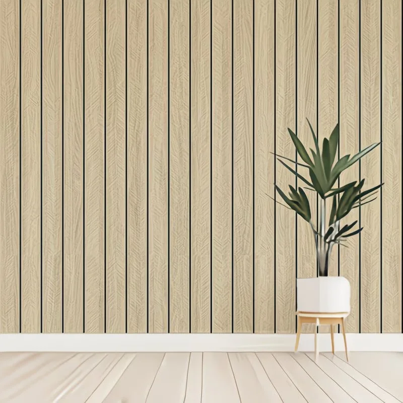 PVC Self-Adhesive Wood Grain Waterproof And Moisture-Proof Wallpaper/Vinyl Wall Sticker Suitable For Bedroom And Home Décor