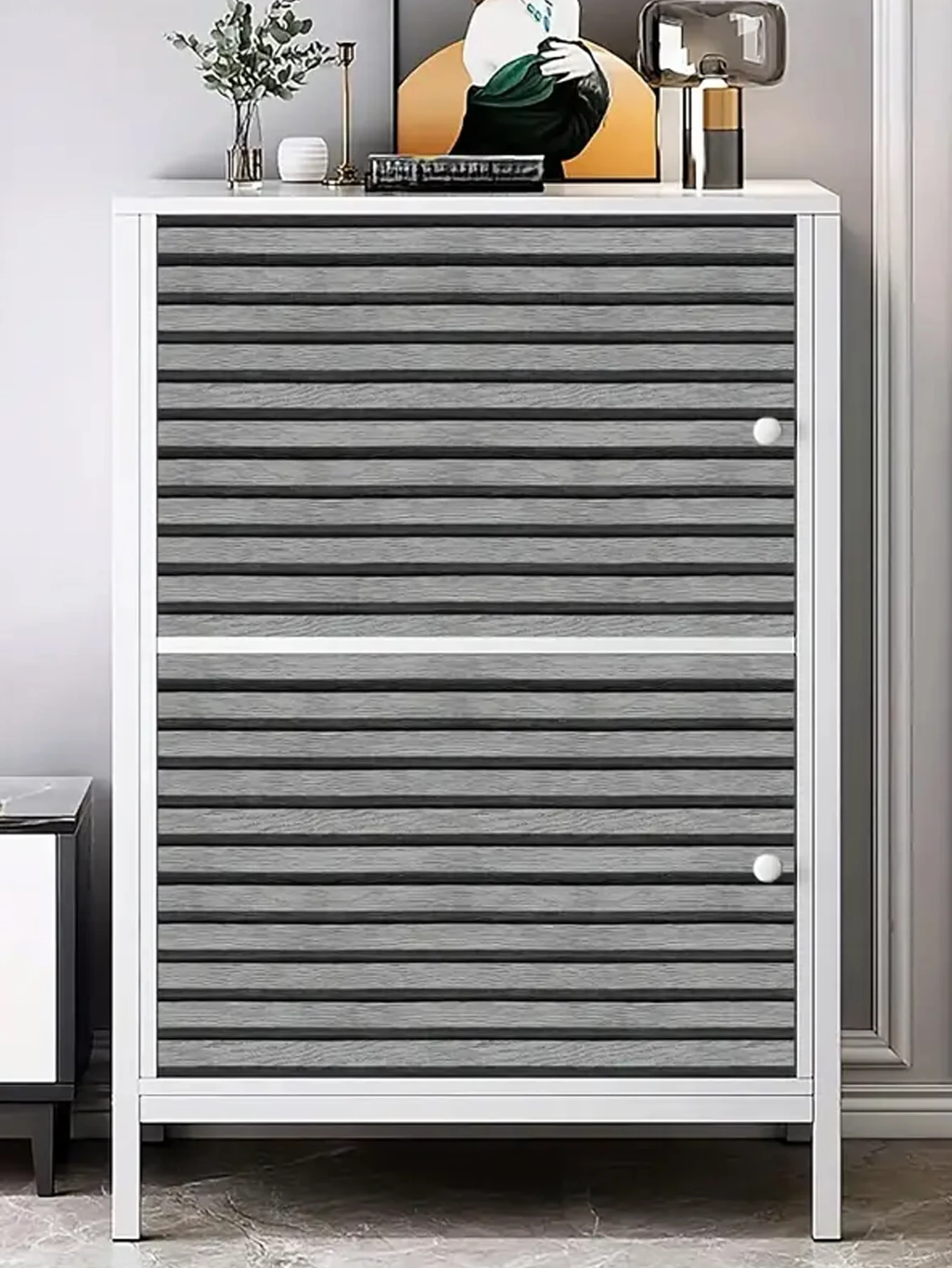 45cm Big Roll Home Decoration Background Wall Desk Cabinet Wallpaper Wood Stripes Waterproof PVC Self-adhesive Wall Stickers