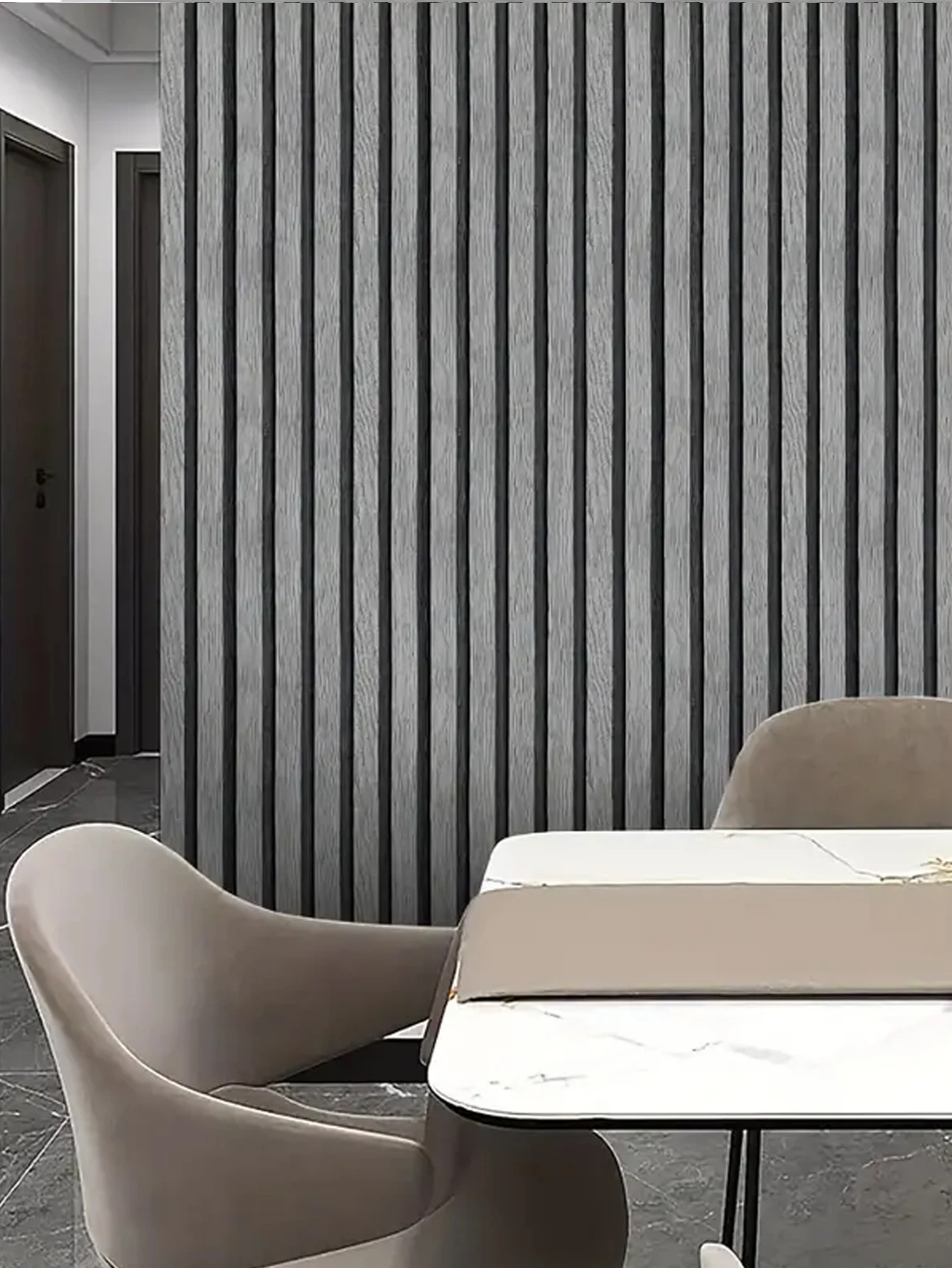 45cm Big Roll Home Decoration Background Wall Desk Cabinet Wallpaper Wood Stripes Waterproof PVC Self-adhesive Wall Stickers