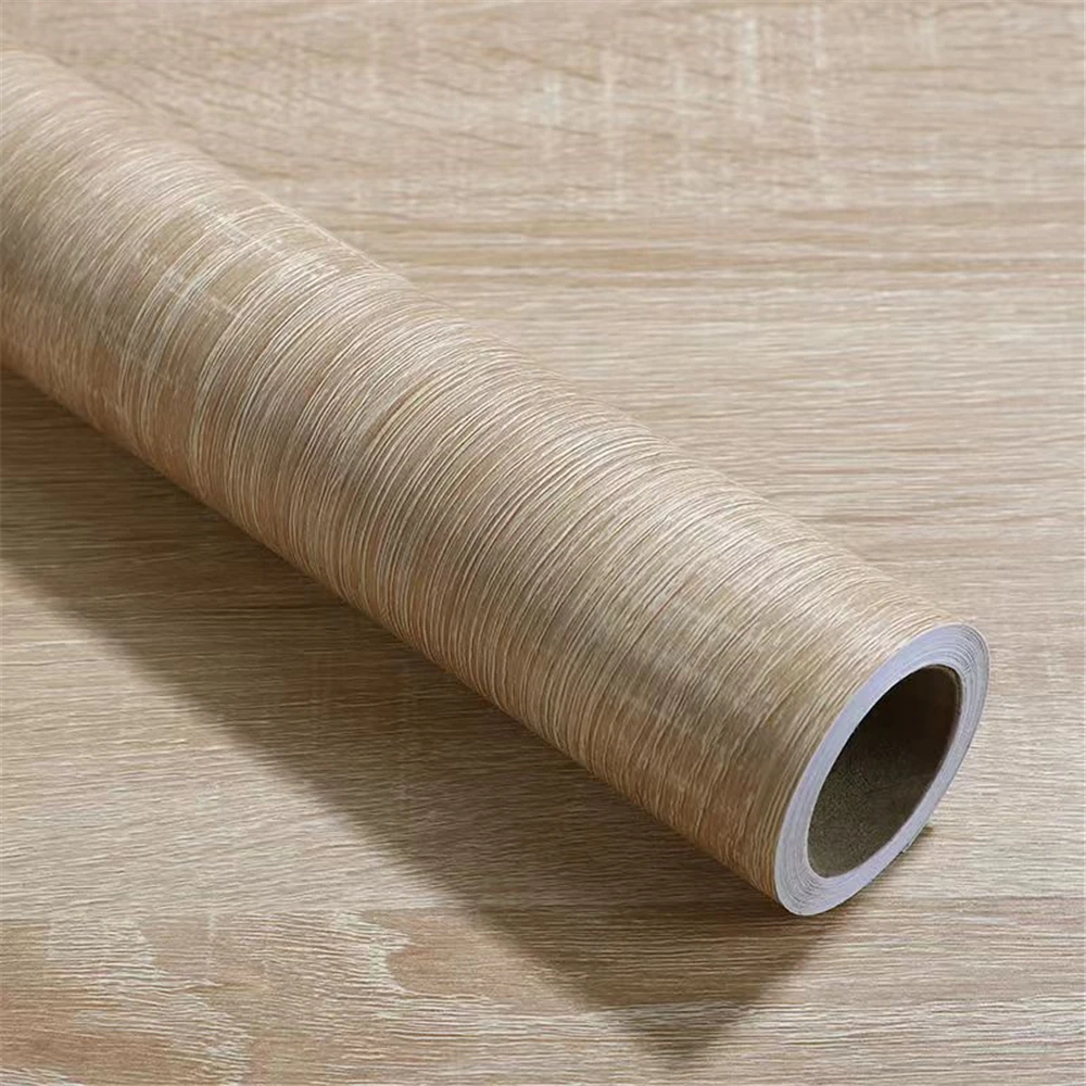 55cm Width Wood Grain PVC Wallpaper for Door Wardrobe Cupboard Table Furniture Waterproof Self Adhesive Stickers Home Decor Film