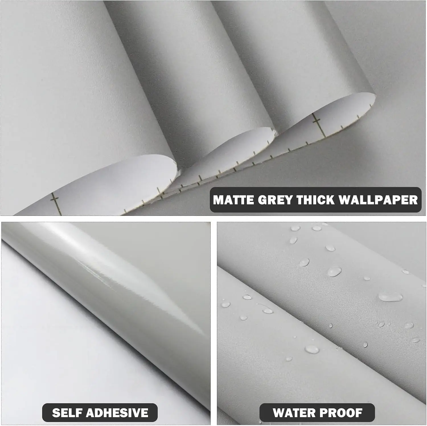 5M Kitchen Oil Proof Wallpaper Waterproof Self-Adhesive Stickers Cabinet Renovation Formaldehyde-free Mould-Proof Wall Decor