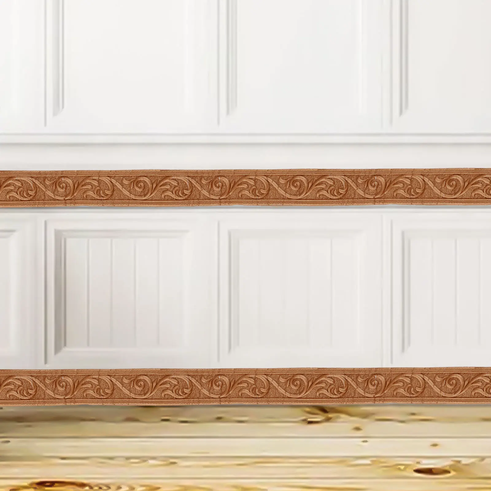 Self-Adhesive Waistline Skirting Line Decor Strip Wall Stickers Border DIY Room Decor Home Waterproof Baseboard Wallpaper Stick