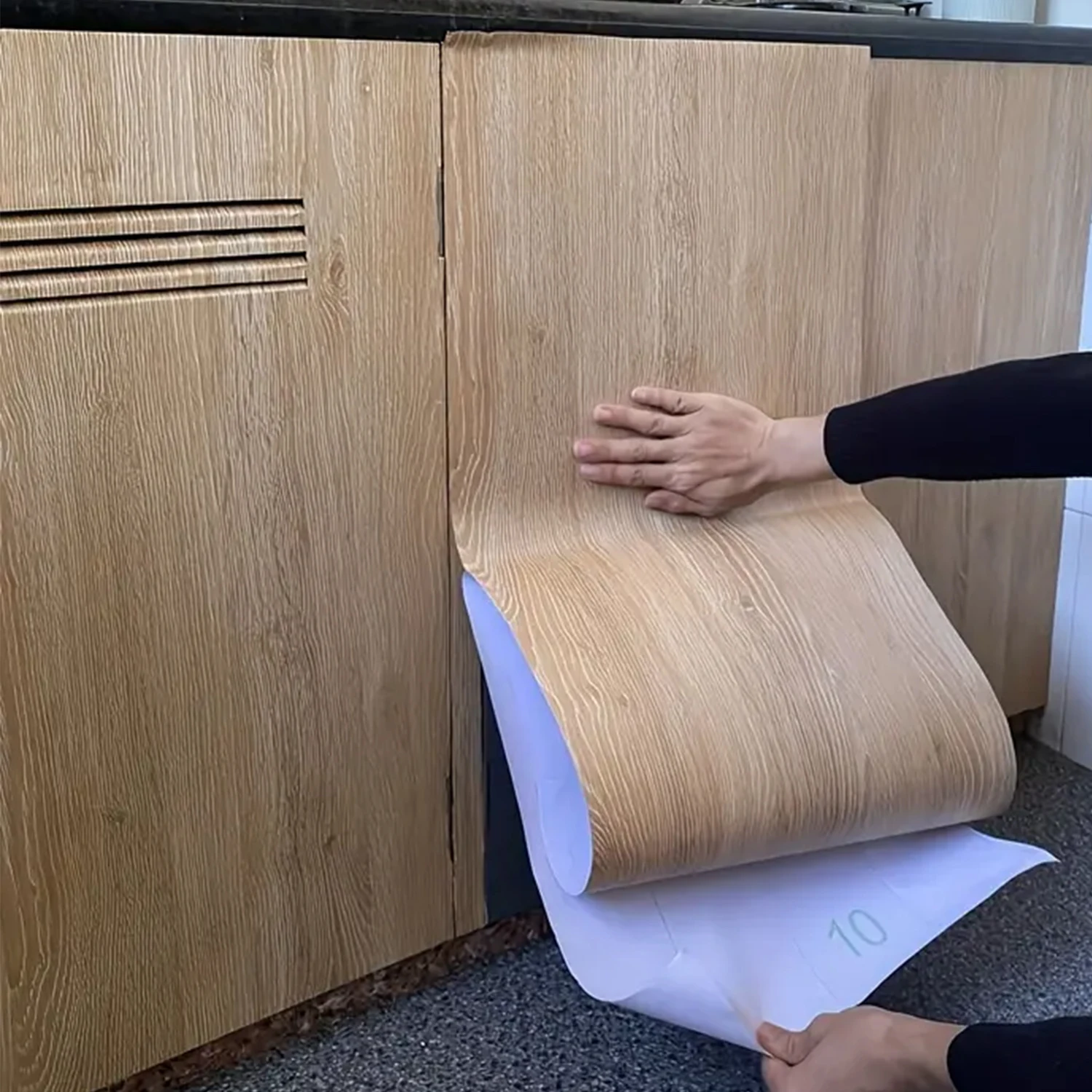 55cm Width Wood Grain PVC Wallpaper for Door Wardrobe Cupboard Table Furniture Waterproof Self Adhesive Stickers Home Decor Film