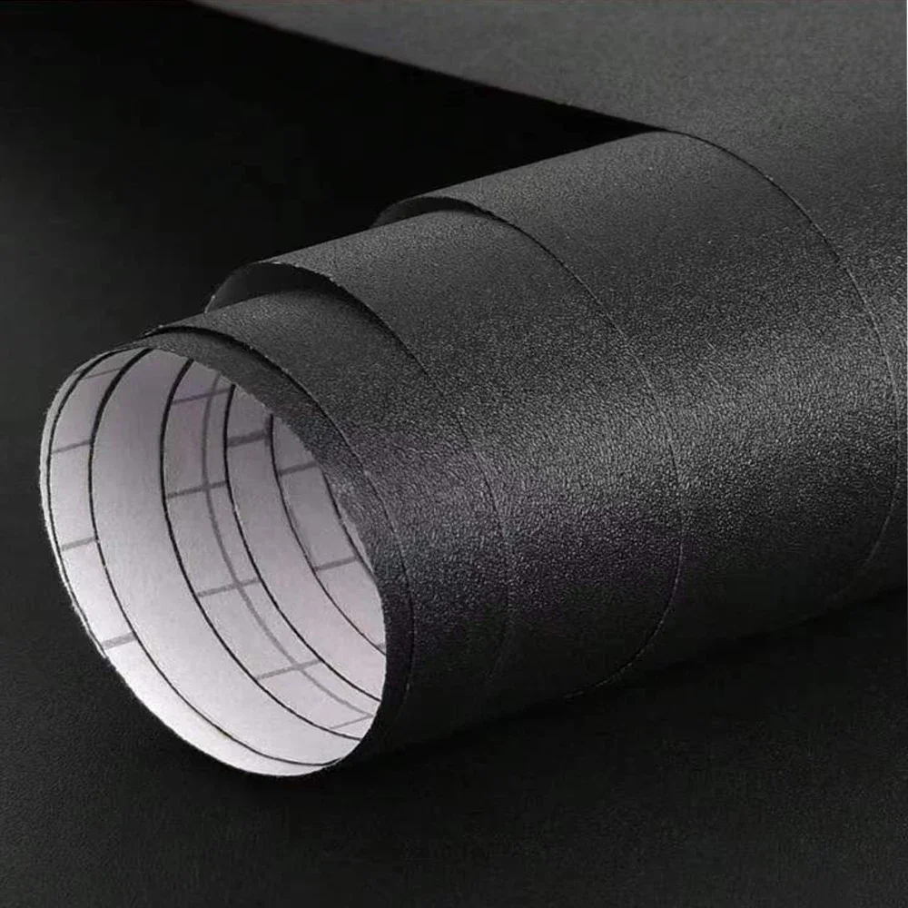 Waterpoof Matte Wallpaper White Grey Black Vinyl Self-Adhesive Stickers for Wall Furniture Livingroom Contact Paper Home Decor