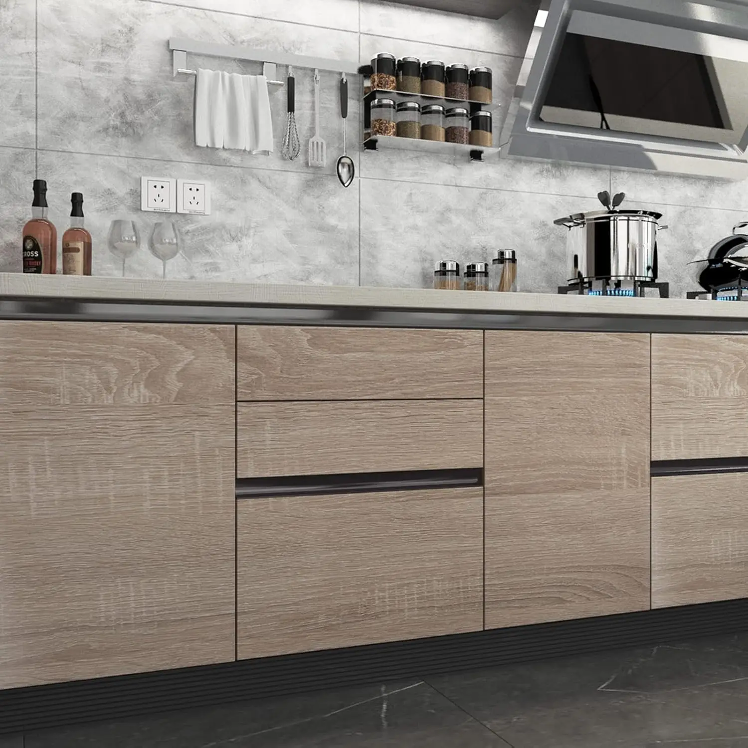 1/2/3/5M Wood Grain PVC Wallpaper for Door Wardrobe Cupboard Table Furniture Waterproof Self Adhesive Stickers Home Decor Film
