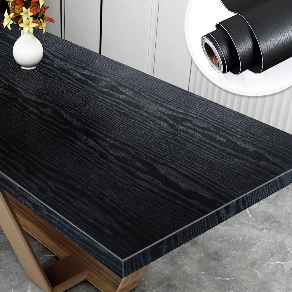 1/2/3/5M Wood Grain PVC Wallpaper for Door Wardrobe Cupboard Table Furniture Waterproof Self Adhesive Stickers Home Decor Film
