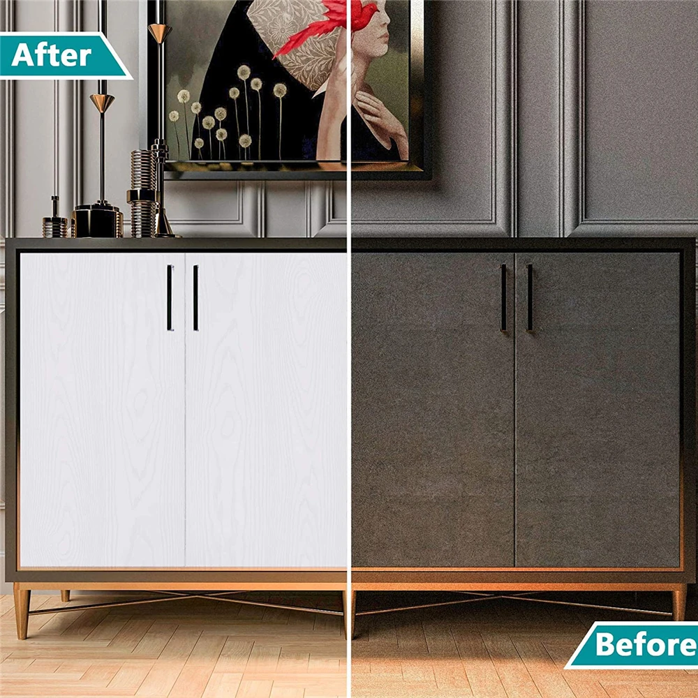 6M Waterproof Self Adhesive PVC Wallpaper Roll Furniture Cabinets Vinyl Decorative Film Wood Grain Stickers for Diy Home Decor