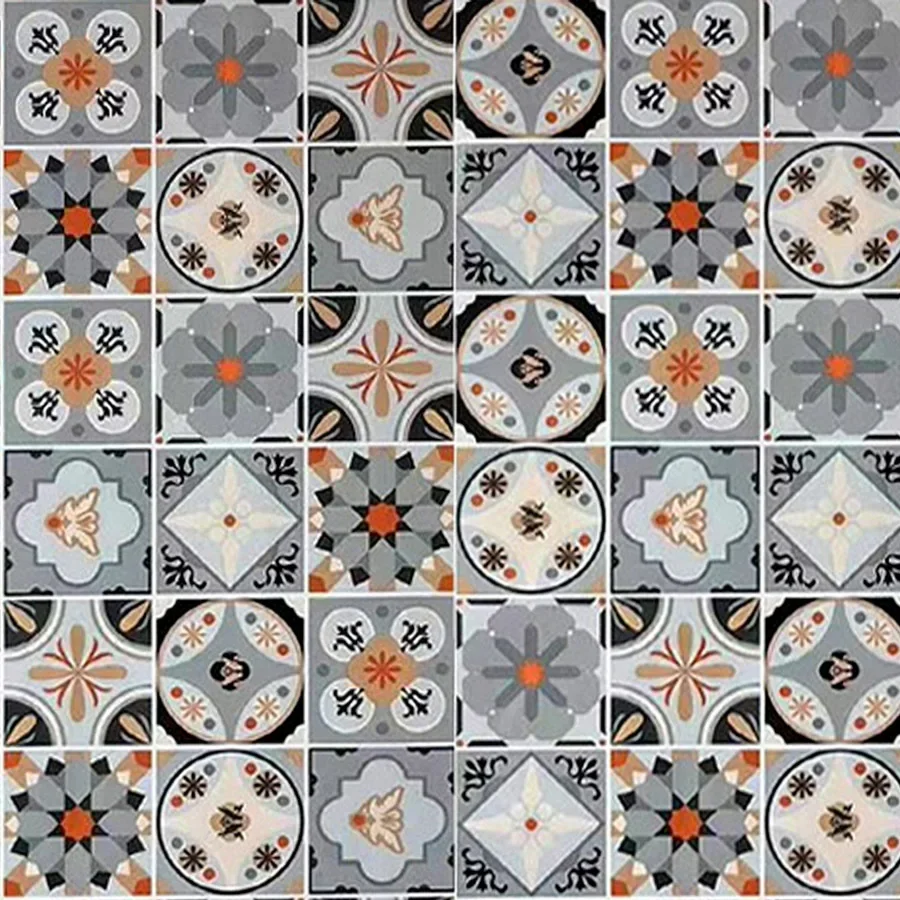 Small Ceramic Tile Pattern Wallpaper Bathroom Stove Kitchen Decoration Renovation Self-adhesive Wallpaper Wall Stickers